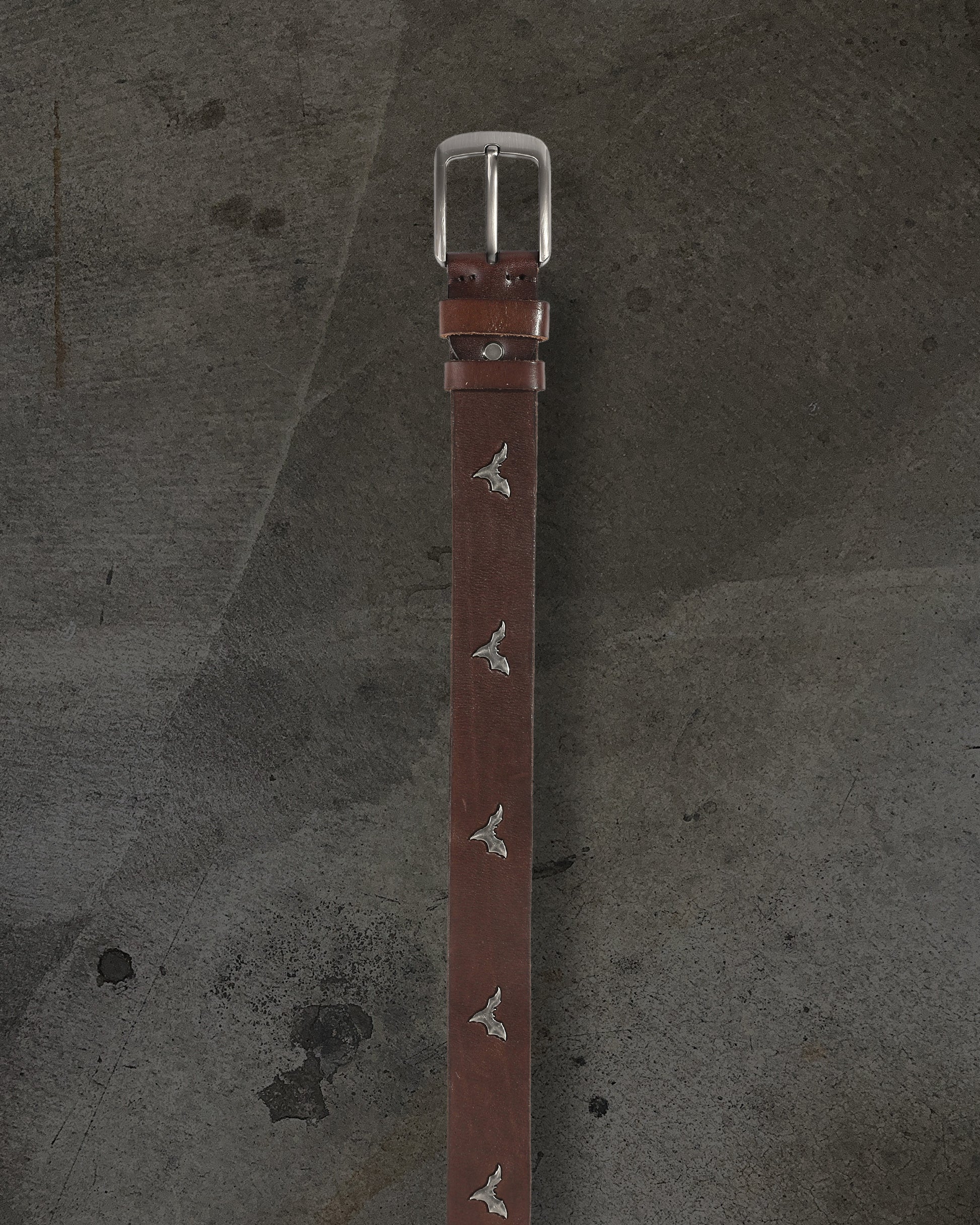 Brown Leather Belt by Ditch Bat