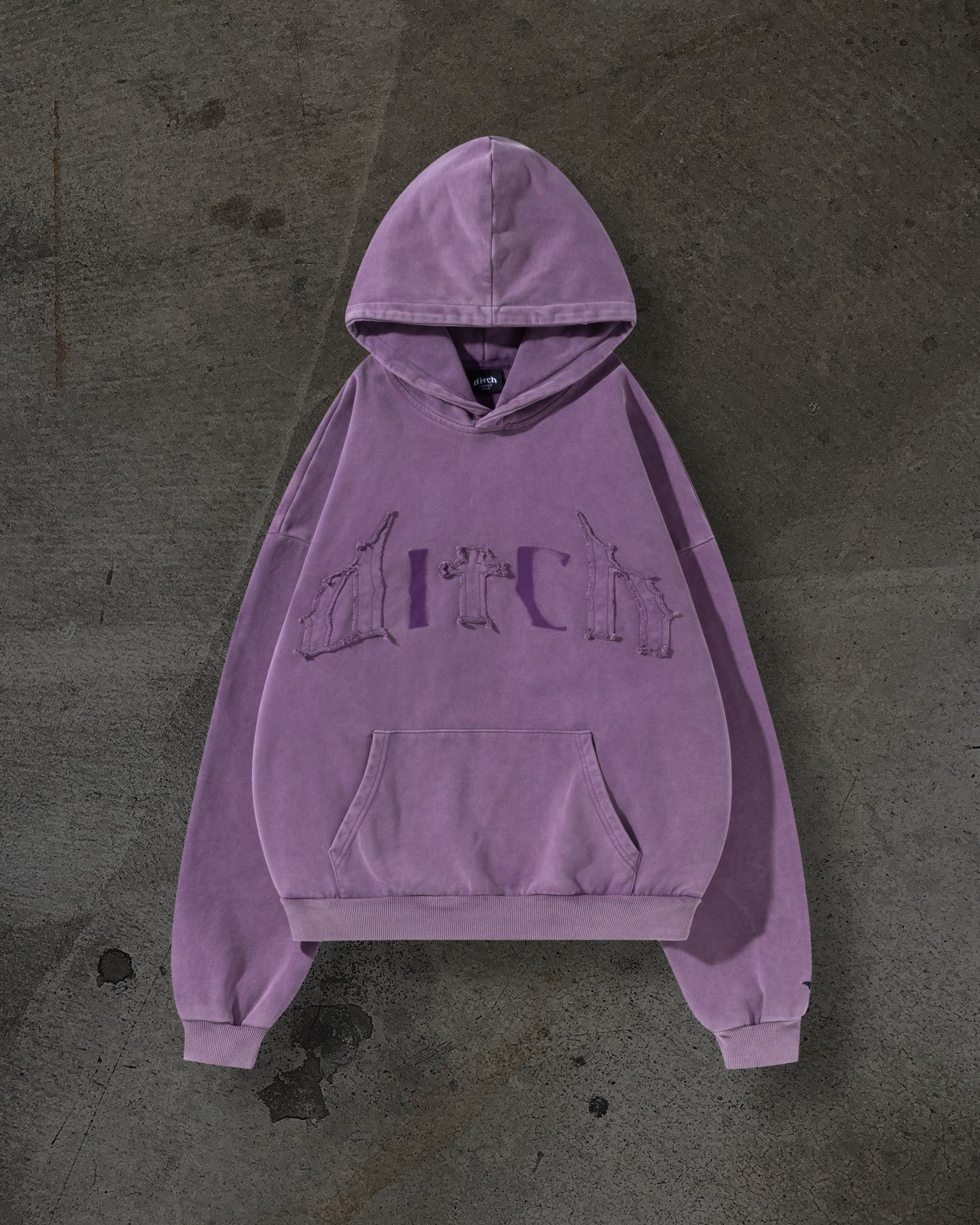 Purple Patch Pullover Sweatshirt