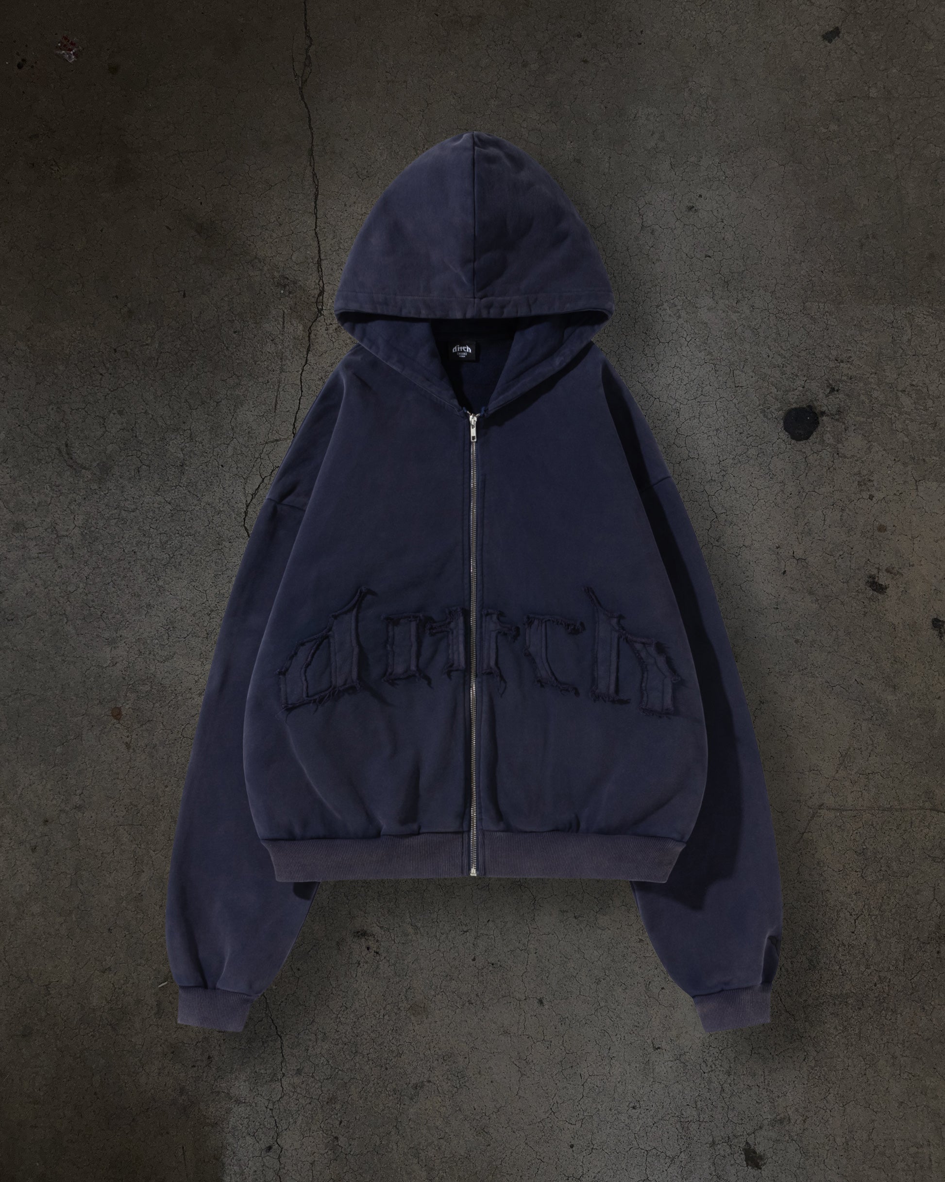 ARCH Logo Navy Zip-Up Hoodie